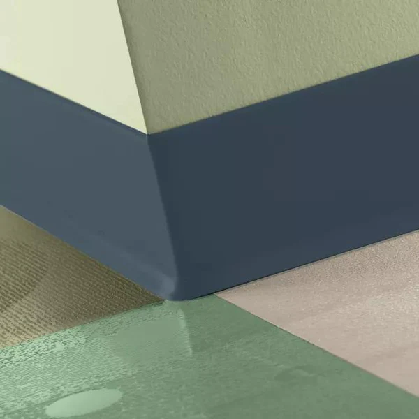 TARKETT / JOHNSONITE  TRADITIONAL VINYL WALL BASE #18 NAVY BLUE 4"X4'