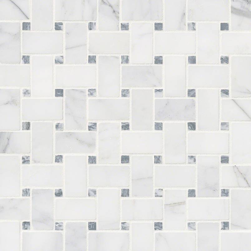 MSI CALACATTA CRESSA BASKETWEAVE HONED