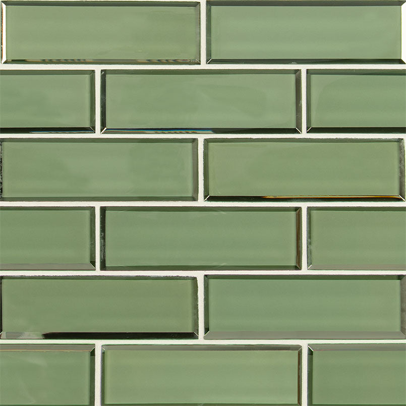 MSI Evergreen Beveled Subway Tile 2x6