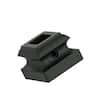 EVERMARK Stair Parts 1/2 in. Matte Black Flat Metal Shoe for Stair Remodel