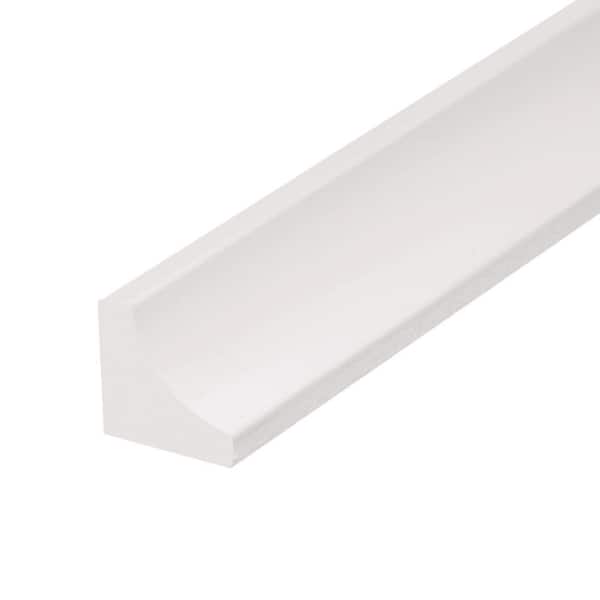 5093 3/4 in. x 3/4 in. Finished White Inside Corner Moulding